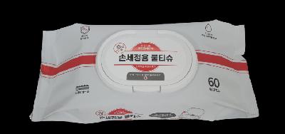 하얀손수건 세정용물티슈(프리미엄 캡형 60매)