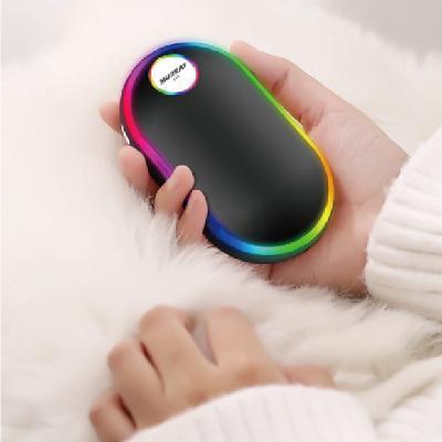 레인보우 LED 손난로 보조배터리 / 기념품 홍보물