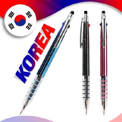국산 코리아5링 니들3색 터치펜 (독일잉크/초초저점도) / 볼펜 기념품 홍보물