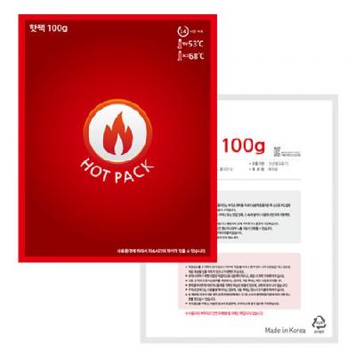 국산 정품 기성형 핫팩100g KC인증 / 기념품 홍보물 