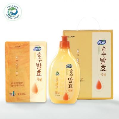 친환경 참그린 곡물 2종세트(용기 리필) / 명절선물 설선물 기념품 홍보물 세제
