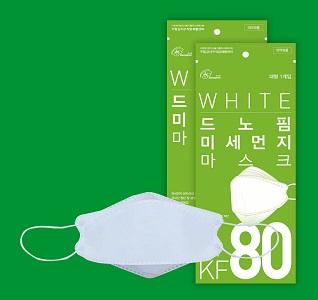 드노핌미세먼지마스크(KF80)(대형)(흰색)_1
