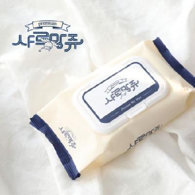 샤르망쥬 물티슈 70매 / 기념품 홍보물