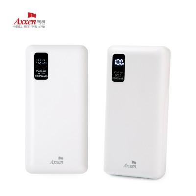 액센 B320 20,000mAh PD22.5W QC3.0 듀얼포트 보조배터리 (판촉물인쇄) 