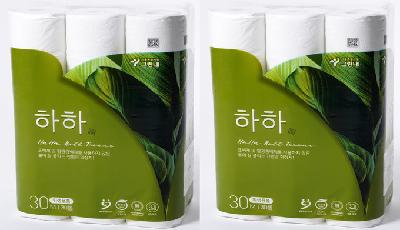 그린내 하하 친환경 롤티슈 30m 3겹(60롤)