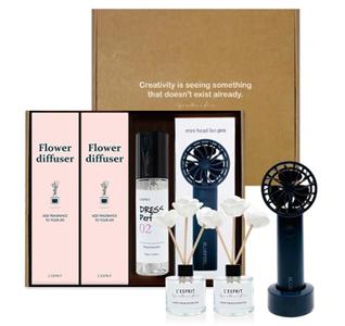 레스쁘리 스페셜 4P 세트 Y(디퓨저 50mlx2ea+드레스퍼퓸 100mlx1ea+선풍기x1ea)
