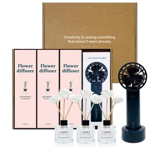레스쁘리 스페셜 4P 세트 W(디퓨저 50mlx3ea+선풍기x1ea)