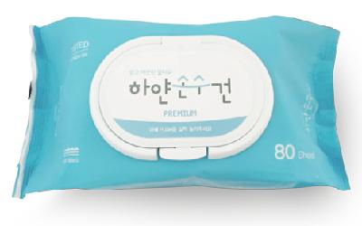 하얀손수건 프리미엄 캡형(80매)