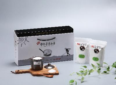 장수구운소금 선물세트 옹기양념통 + 파우치500g*2개입