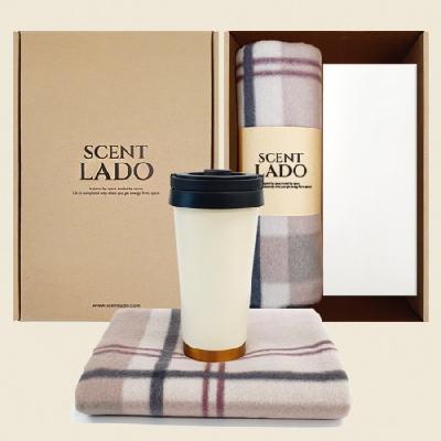 센트라도 패턴 담요 + 골드핸들 텀블러 세트 / 기념품 홍보물