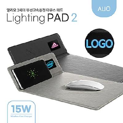 알리오 고속무선충전 마우스패드2 / 2세대 신형 / 기념품 홍보물
