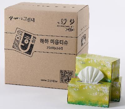 그린내 하하 미용티슈(24각)