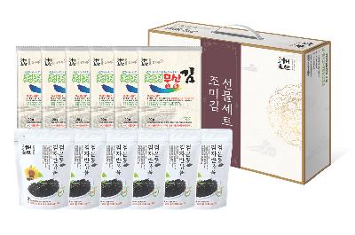 청정무산김(20g) 6봉 
검은콩김자반볶음(40g) 6봉 묶음 세트 