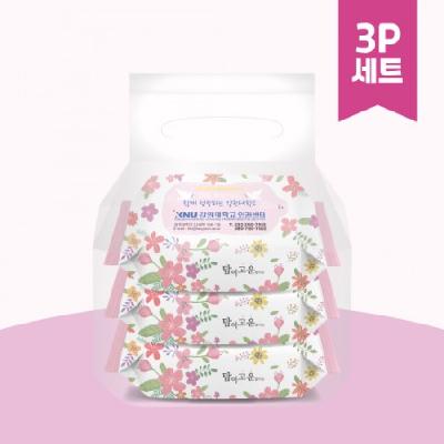 맘이고운(무광) 물티슈 3p세트 (40매) / 휴대용 / 기념품 홍보물