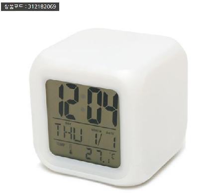 <판촉물 기념품 인쇄> [칼라인쇄]무드알람 큐브변색시계
