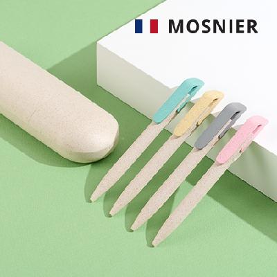 모스니에 친환경 울트라볼펜4p세트 (판촉물 기념품 홍보물 학용품 생분해 필통 인쇄)