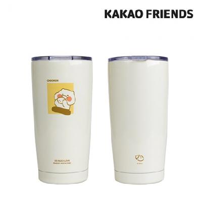 카카오 춘식이 빨대스텐 텀블러 (판촉물 기념품 홍보물 인쇄)