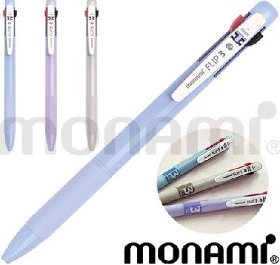 #모나미 플립 3색 딜라이트 볼펜 0.7(판촉물 기념품 홍보물 인쇄)