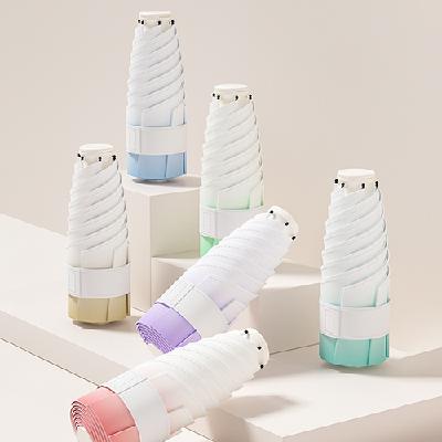 #파스텔 그라데이션 6K 5단 수동 경량 양우산 (판촉물 기념품 홍보물 양산 우산 인쇄)