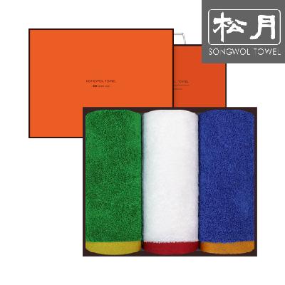 송월 베라 180g 3매세트 (판촉물 기념품 홍보물 수건 인쇄)