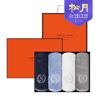 송월 슈퍼클래스 뱀부 S90 4P 타올세트 (판촉물 기념품 홍보물 수건 인쇄)