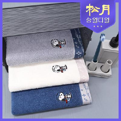 송월 스누피 스페이스40 160g 타올 (판촉물 기념품 홍보물 수건 인쇄)