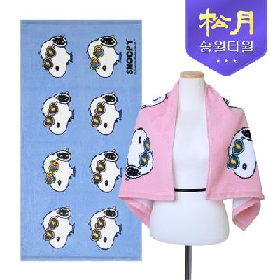 송월타올 스누피 선글라스50 비치타올 (판촉물 기념품 홍보물 수건 인쇄)