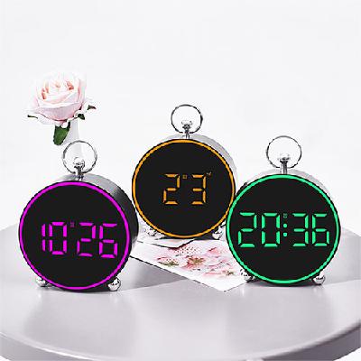 링메탈라운드 LED 탁상시계(GH8025) (판촉물 기념품 홍보물 인쇄)
