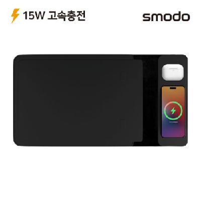 에스모도 15W 고속 듀얼 무선충전 마우스패드 노트북 파우치 229 (판촉물 기념품 홍보물 인쇄)