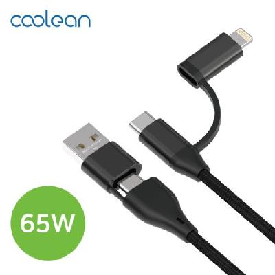 쿨린 65W 4in1 멀티 고속충전 케이블 243 (판촉물 기념품 홍보물 인쇄)