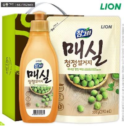 친환경 참그린매실300용기 매실300리필 2종(판촉물 기념품 홍보물 인쇄)
