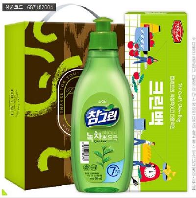 참그린 녹차300용기 크린백 2종(판촉물 기념품 홍보물 인쇄)