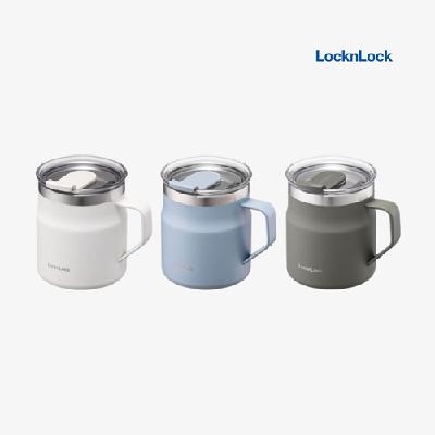 텀블러, 머그 보온 보냉 355ml 3종 화이트, 블루, 카키