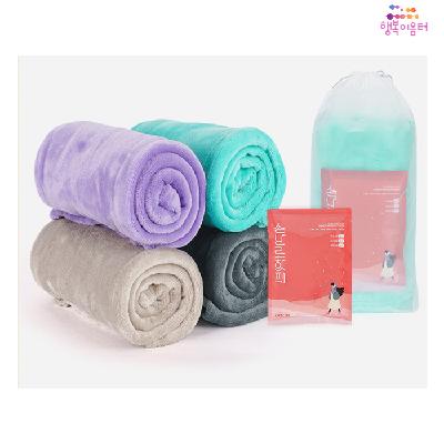 보드란무릎담요 파우치핫팩세트