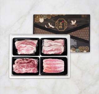 국내산 한돈 선물세트 3호(삼겹살 300g+삼겹살 300g+목살 300g+항정살 300g)