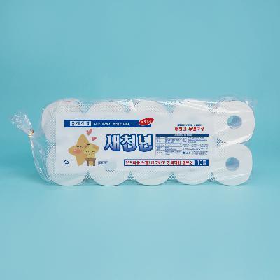 두루마리 화장지 50m, 100롤 친환경 인증 새천년(10롤 × 10A),화장지 (타기업인증:여성기업,장애인기업,중소기업확인서)