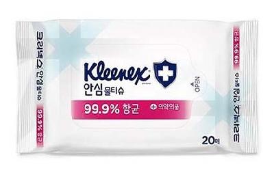 99.9% 향균 손소독 휴대용 물티슈 20매 