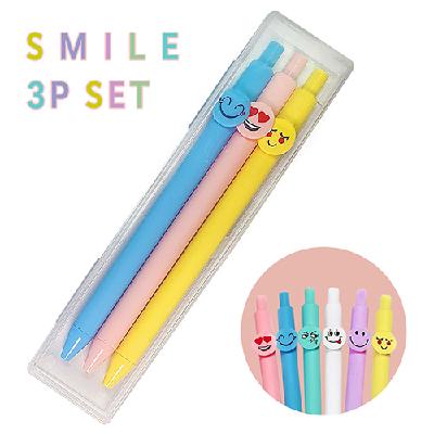 #스마일캐릭터라바볼펜 3P세트 0.7mm (판촉물 기념품 홍보물 학용품 인쇄)