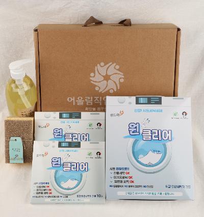 에코선물세트 원클리어 시트세탁세제