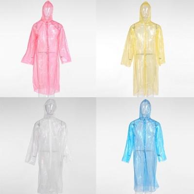 남녀공용 일회용 단추형 우의 우비