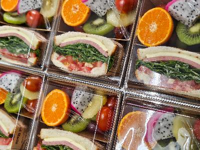 케이터링세트(샌드위치+과일컵)