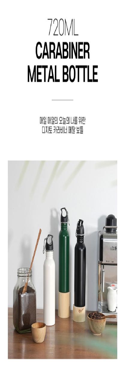 (판촉물 기념품 홍보물 인쇄) 디지토 카라비너 메탈보틀 텀블러750ml