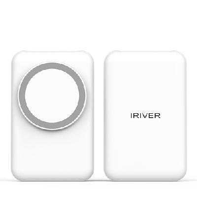 (판촉물 기념품 홍보물 스티커 인쇄) 아이리버 15W 맥세이프 보조배터리 3in1 동시충전 IMS-C100