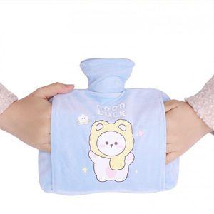 일러스트 포켓형 보온 물주머니 900ml 