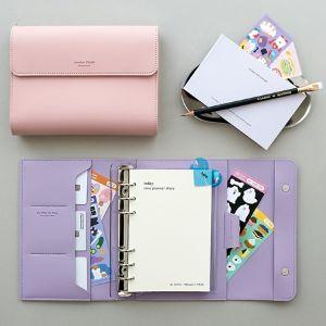 타임플래너 6공 A6 다이어리 세트 인쇄 각인 학교 단체 주문제작 다이어리