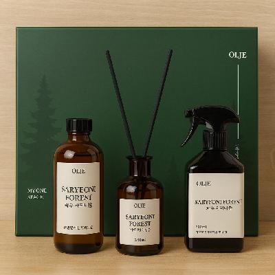 올제 제주 사려니숲 패키지 (디퓨저+룸앤패브릭퍼퓸)