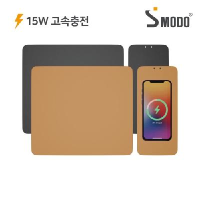(판촉물 기념품 홍보물 스티커 인쇄) 에스모도 고속 15W 무선충전 분리형 마우스패드 221