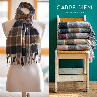 스퀘어체크 울 머플러 목도리 방한 겨울