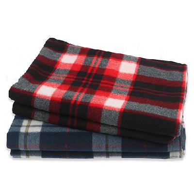 (판촉물 기념품 홍보물 스티커 인쇄) 대형 체크패턴 폴라폴리스 체크담요 담요 무릎담요 150cm x 100cm // 인쇄제작가능