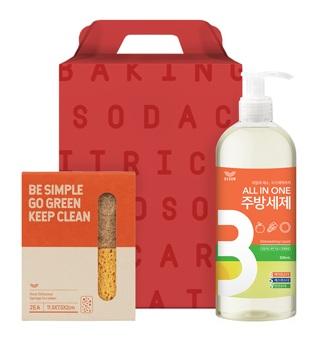 레인보우샵 주방세제 수세미 선물세트 홍보, 판촉, 기념, 명절